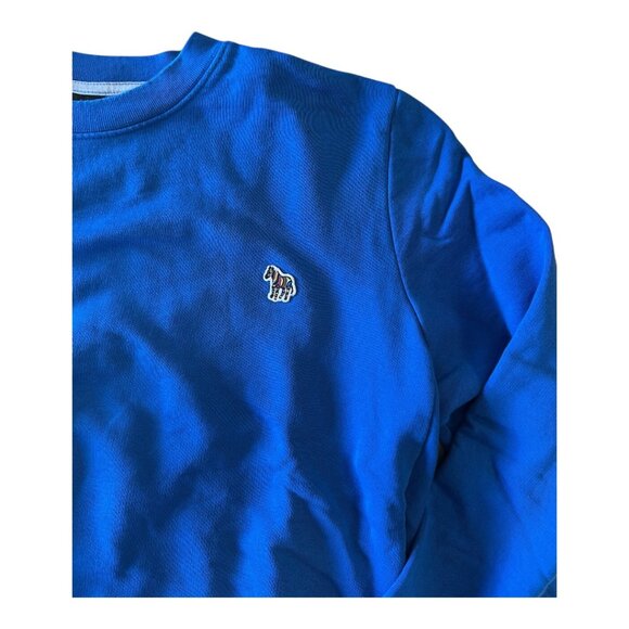 Paul Smith Crewneck Fleece with Rainbow Horse Patch – XL (Blue) - Picture 2 of 6